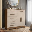Ver imagem 1 de Cômoda 2 Portas 6 Gavetas New Xangai Albatroz Móveis