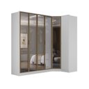 Ver imagem 2 de Roupeiro Modulado Ravi Mdf 6 Portas Reflecta 243,5x232,2cm Branco 1110