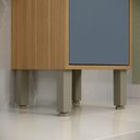 Ver imagem 4 de Paneleiro Simples com 1 Porta Colors Azul/Freijó/Secreto