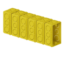 Ver imagem 1 de Kit 50un Caixa 4x2 Tigre Amarela