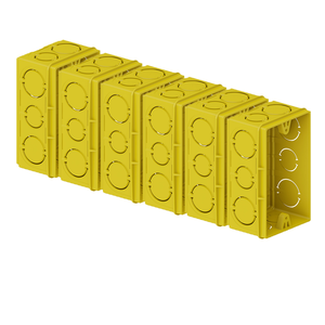 Kit 50un Caixa 4x2 Tigre Amarela