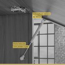 Ver imagem 7 de Armário de Cozinha Aéreo 80cm 1 Porta Basculante Burguesa Premuim 100% MDF Branco/Freijó