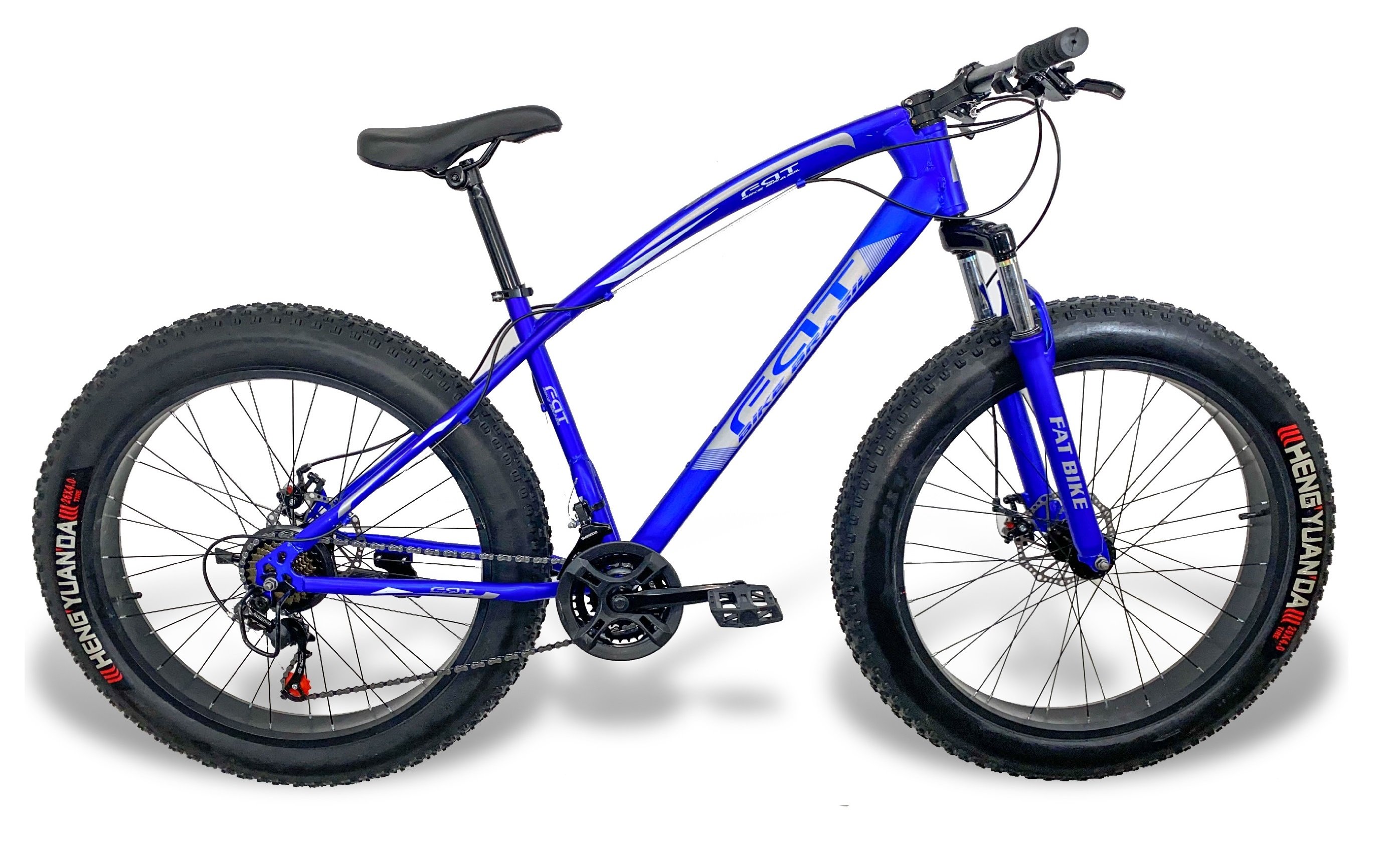 Bicicleta Fat Bike Aro 26 Pneus 4.0 Freios A Disco - Azul | MadeiraMadeira