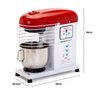 Batedeira Planetária 6L Profissional Motor 1000w Bivolt Maná Branco/Vermelho - 2