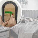 Ver imagem 3 de Cabeceira Modulada Chade Queen Estofada Auto Adesiva Cinza