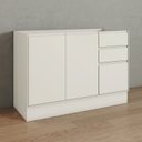 Ver imagem 1 de Balcão Pia 3 Portas 2 Gavetas 120cm 100% Mdf Fineze