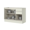 Ver imagem 5 de Balcão Pia 3 Portas 2 Gavetas 120cm 100% MDF Fineze Bege/Areia HP