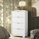 Ver imagem 2 de Cômoda 4 Gavetas Doble Branco/Freijó