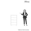 Ver imagem 6 de Cômoda 4 Gavetas Doble Branco/Freijó