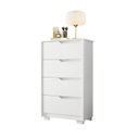 Ver imagem 4 de Cômoda 4 Gavetas Doble Branco/Freijó