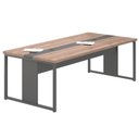 Ver imagem 2 de Mesa para Sala de Reunião 4 Lugares Lazio Noce Preto