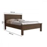 Cama com Colchão de Casal Barcelona Cacau Conquista - 3