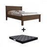 Cama com Colchão de Casal Barcelona Cacau Conquista - 1