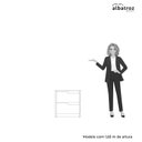 Ver imagem 7 de Mesa de Cabeceira 2 Gavetas Flex Doble Albatroz Móveis