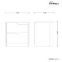 Ver imagem 6 de Mesa de Cabeceira 2 Gavetas Flex Doble Albatroz Móveis
