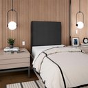 Ver mais imagens de Cabeceira Solteiro 100 Cm com Frame Luna Linho Preto Artte