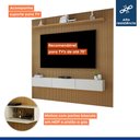 Ver imagem 3 de Painel para TV até 75 Polegadas MDF 224CMX218CM Frisado Curitiba Marrom