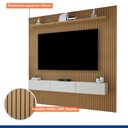 Ver imagem 4 de Painel para TV até 75 Polegadas MDF 224CMX218CM Frisado Curitiba Marrom