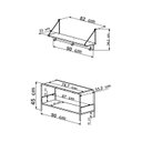 Ver imagem 3 de Conjunto Prateleira Decorativa com Sapateira Banco Industrial Marrom/Vermont/Preto