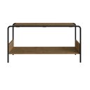 Ver imagem 5 de Conjunto Prateleira Decorativa com Sapateira Banco Industrial Marrom/Vermont/Preto