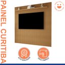 Ver imagem 3 de Painel para TV até 75 Polegadas MDF 224CMX218CM Frisado Curitiba Marrom