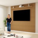 Ver imagem 7 de Painel para TV até 75 Polegadas MDF 224CMX218CM Frisado Curitiba Marrom