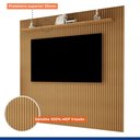 Ver imagem 5 de Painel para TV até 75 Polegadas MDF 224CMX218CM Frisado Curitiba Marrom