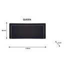 Ver imagem 1 de Cabeceira Queen Reta Luxo Estofada Com Tachas - Suede Preto