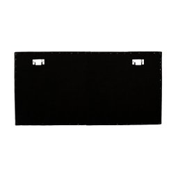 Cabeceira Queen Reta Luxo Estofada Com Tachas - Suede Preto - 3