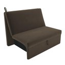 Ver imagem 2 de Sofá Cama 2 Lugares Ivan Suede Cappuccino