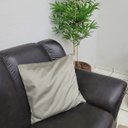 Ver imagem 2 de Capa de Almofada Glamour Decorativa Suede 50 X 50cm Bege