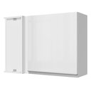 Ver imagem 1 de Armário De Cozinha Aéreo de Canto 100% MDF Porta Branco Brilho Acordes Madesa