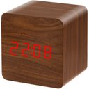 Ver imagem 1 de Relógio de Quarto Digital C/ Alarme, Led 5v Quadrado 6,5cm 3 Sensores de Luminosidade Temperatura
