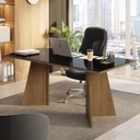 Ver imagem 1 de Mesa para Escritório Diretor Presidente 180cm Tampo de Vidro 5388 Madesa