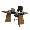 Ver imagem 2 de Mesa para Escritório Diretor Presidente 180cm Tampo de Vidro 5388 Madesa