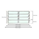 Ver imagem 4 de Vitro Basculante 2 Seções de Alumínio Branco 80x150