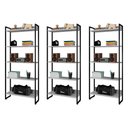 Ver imagem 1 de Kit 3 Estantes Livreiro Studio Industrial M18 Branco - Mpozenato