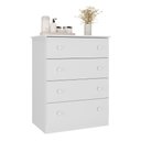 Ver imagem 2 de Cômoda Infantil 65cm com 4 Gavetas Encanto Multimóveis Mp4427 Branco