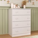 Ver imagem 1 de Cômoda Infantil 65cm com 4 Gavetas Encanto Multimóveis Mp4427 Branco