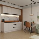Ver imagem 3 de Cozinha Completa Veneza 9 Portas 3 Gavetas Creme - Panorama Móveis