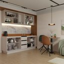 Ver imagem 4 de Cozinha Completa Veneza 9 Portas 3 Gavetas Creme - Panorama Móveis