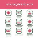 Ver imagem 5 de Kit 5 Potes Hermético Vidro Marmita Micro-ondas 1520ml