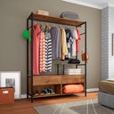 Ver imagem 3 de Kit com 2 Guarda Roupa Closet Modulado Barcelona Cor Demolição Bp - Movelpolo