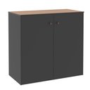 Ver imagem 3 de Balcão Multiuso para Forno e Microondas Armário Organizador Smart - Preto e Cedro