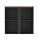 Ver imagem 7 de Balcão Multiuso para Forno e Microondas Armário Organizador Smart - Preto e Cedro