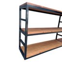 Ver imagem 7 de Prateleira de Parede para Livros - Modelo Industrial - Ferro Preto e Madeira Maciça