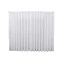 Ver imagem 1 de Cortina 4,00x2,30 Sala Quarto Cozinha Voil Forro Blackout:xadrez Branco