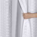 Ver imagem 2 de Cortina 4,00x2,30 Sala Quarto Cozinha Voil Forro Blackout:xadrez Branco