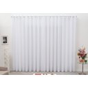Ver imagem 5 de Cortina 4,00x2,30 Sala Quarto Cozinha Voil Forro Blackout:xadrez Branco