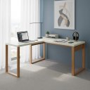 Ver imagem 1 de Mesa em "L" para Escritório 160x135cm Estilo Industrial Móvel na Caixa